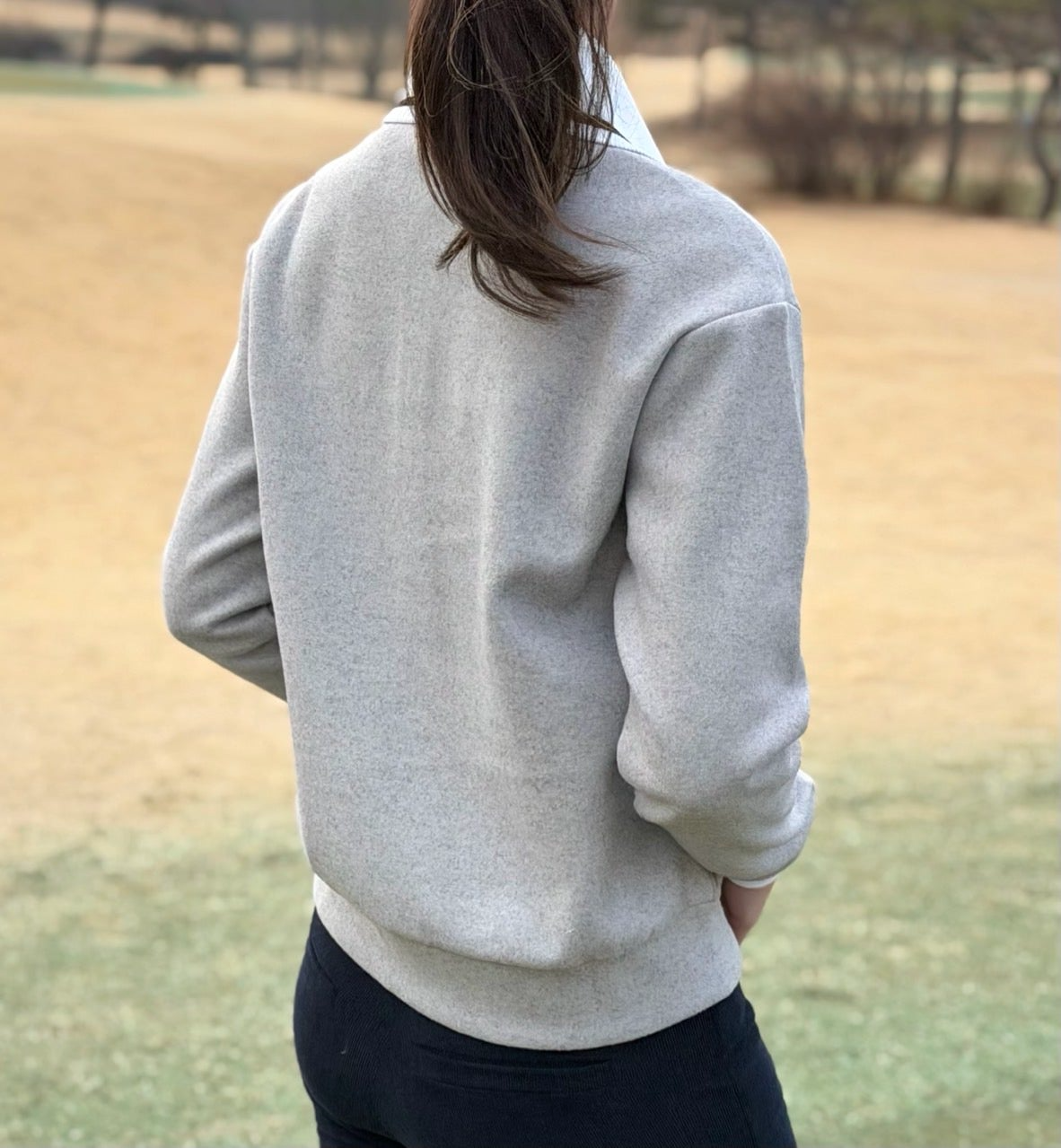 PXG-상의-국내배송 우먼 윈터 와이드 카라 LS 티셔츠 (WOMEN)