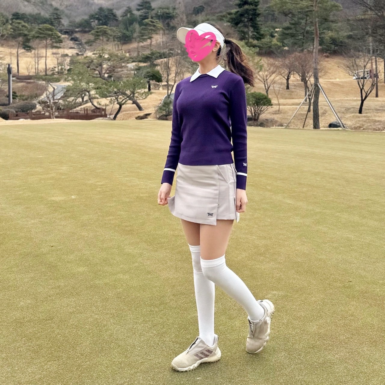 PXG-상의-국내배송 우먼 칼라 넥 스웨터 (WOMEN)