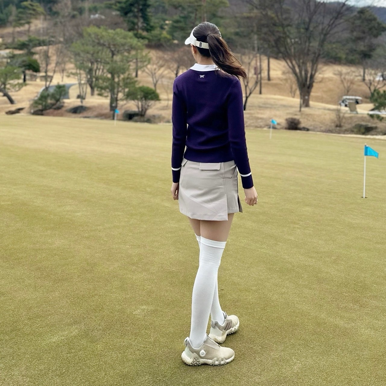 PXG-상의-국내배송 우먼 칼라 넥 스웨터 (WOMEN)