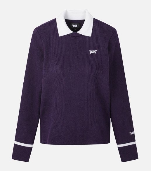 PXG-상의-국내배송 우먼 칼라 넥 스웨터 (WOMEN)