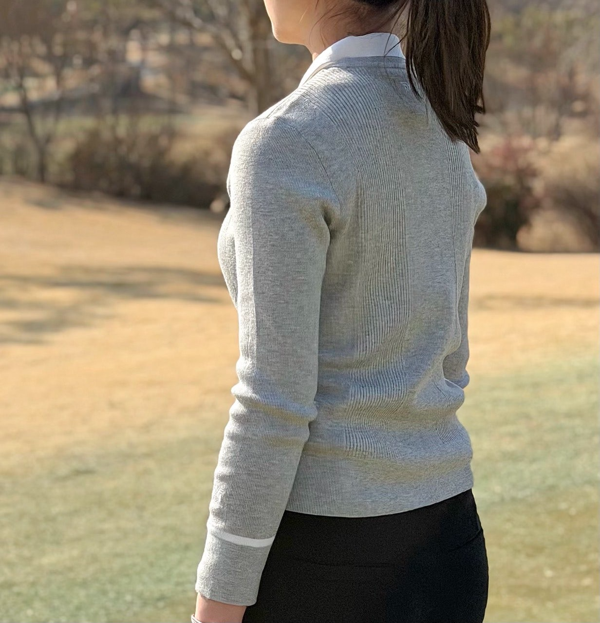PXG-상의-국내배송 우먼 칼라 넥 스웨터 (WOMEN)