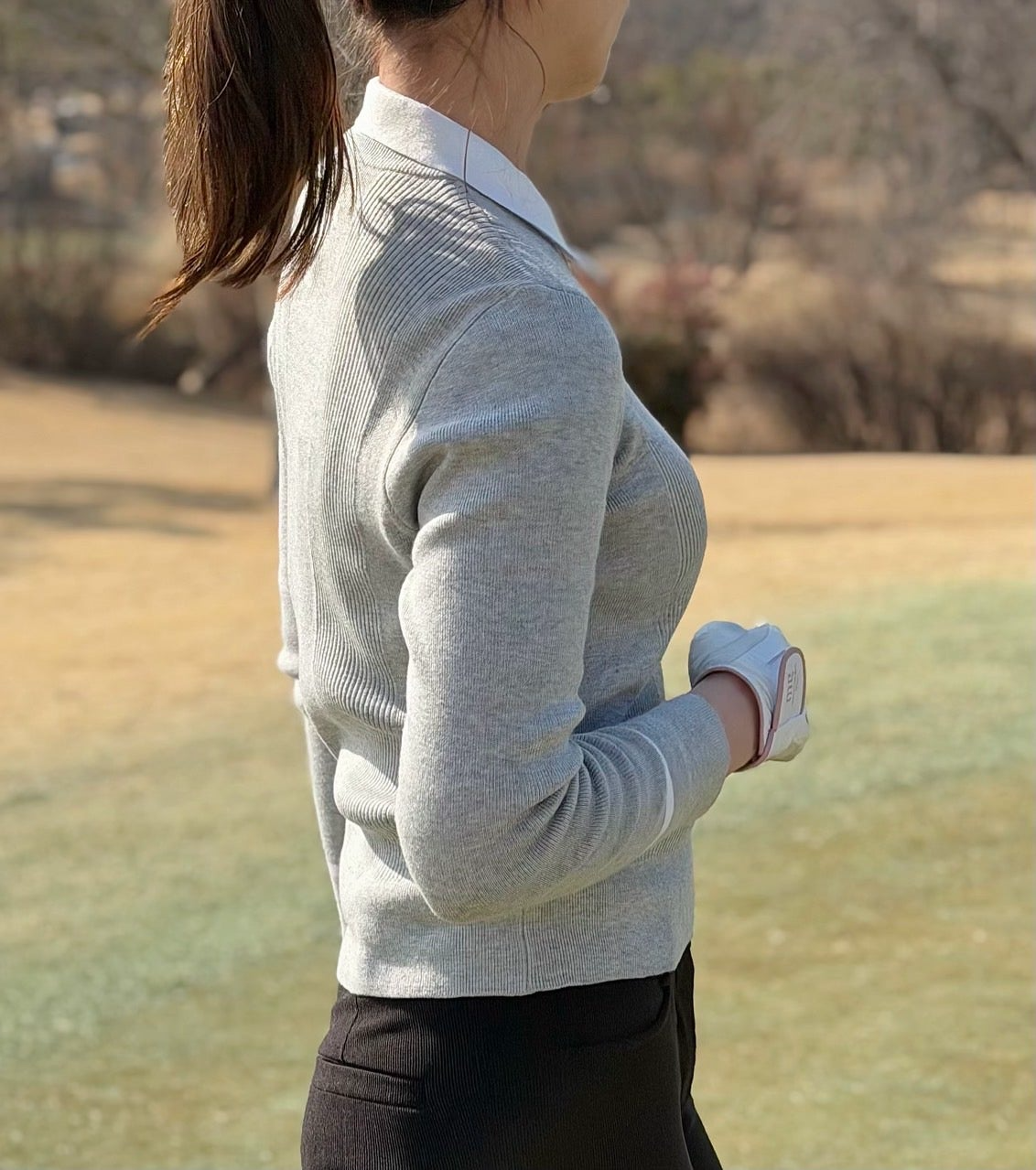 PXG-상의-국내배송 우먼 칼라 넥 스웨터 (WOMEN)