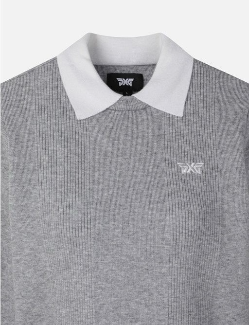 PXG-상의-국내배송 우먼 칼라 넥 스웨터 (WOMEN)