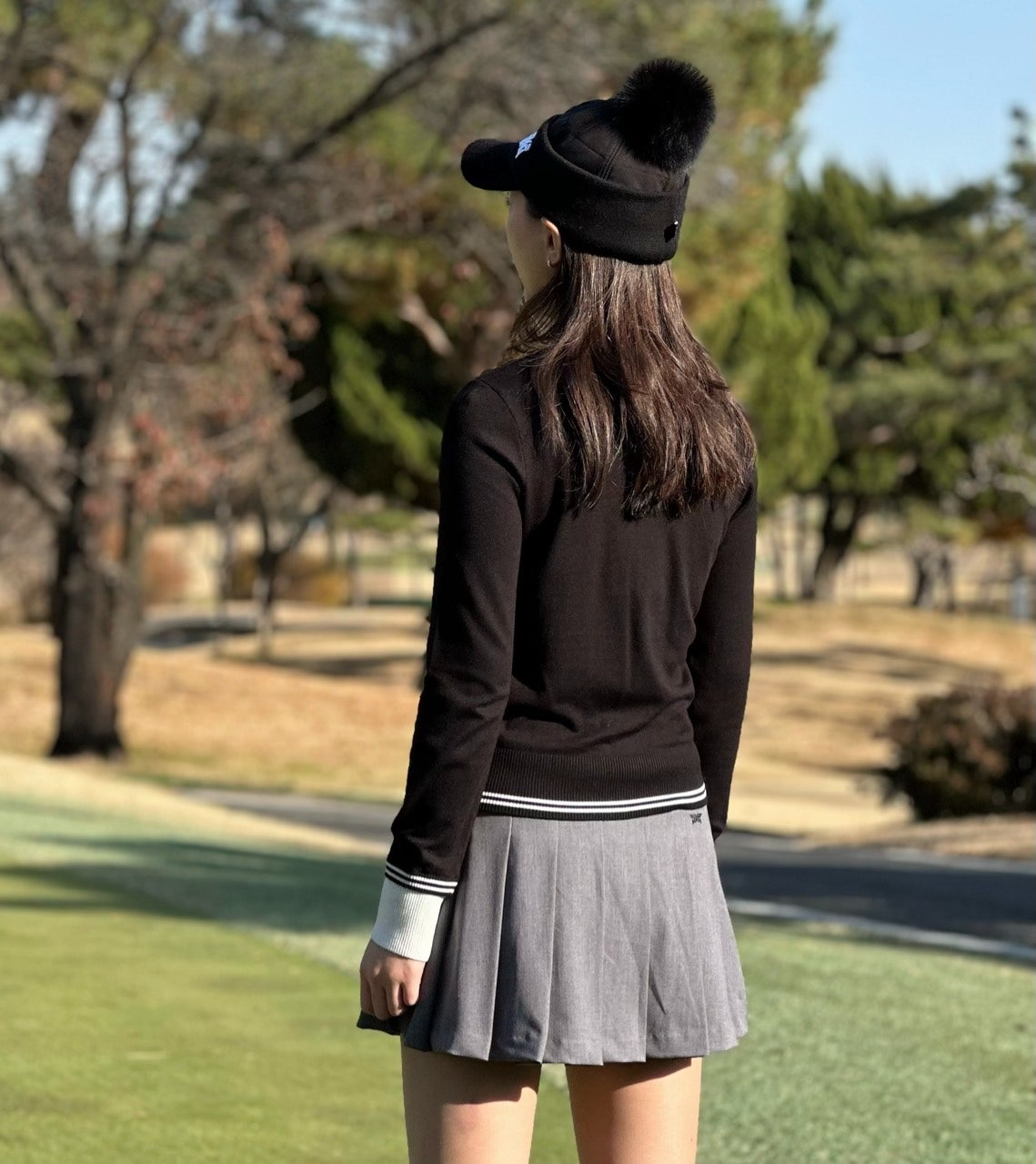 PXG-상의-국내배송 우먼 칼라 포인트 스웨터 (WOMEN)