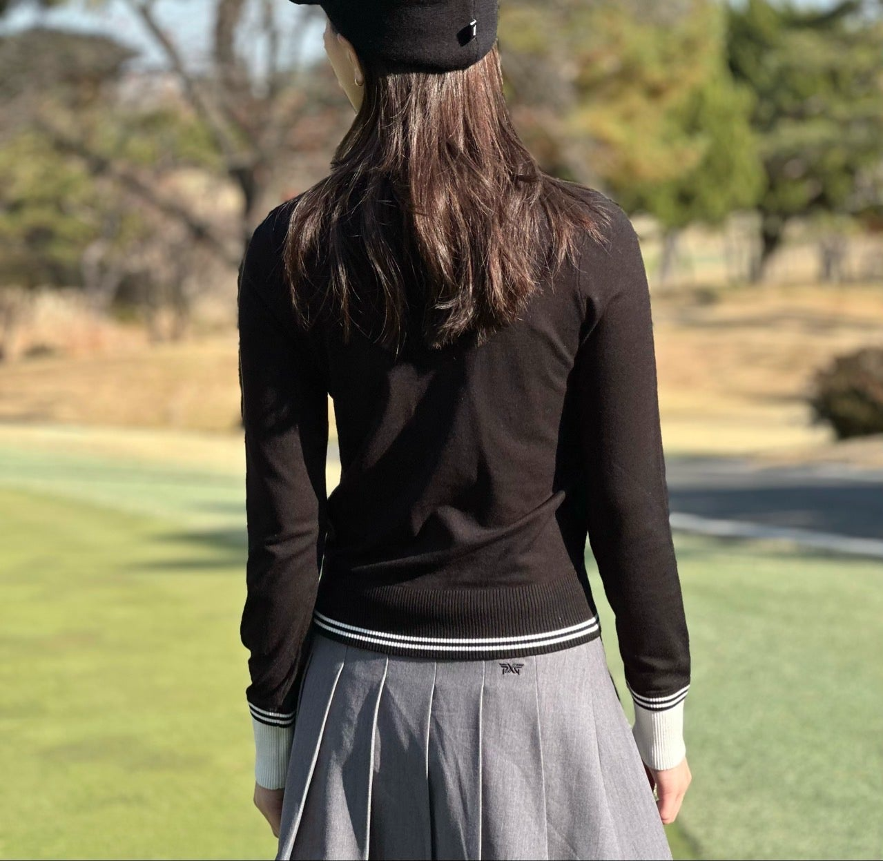 PXG-상의-국내배송 우먼 칼라 포인트 스웨터 (WOMEN)