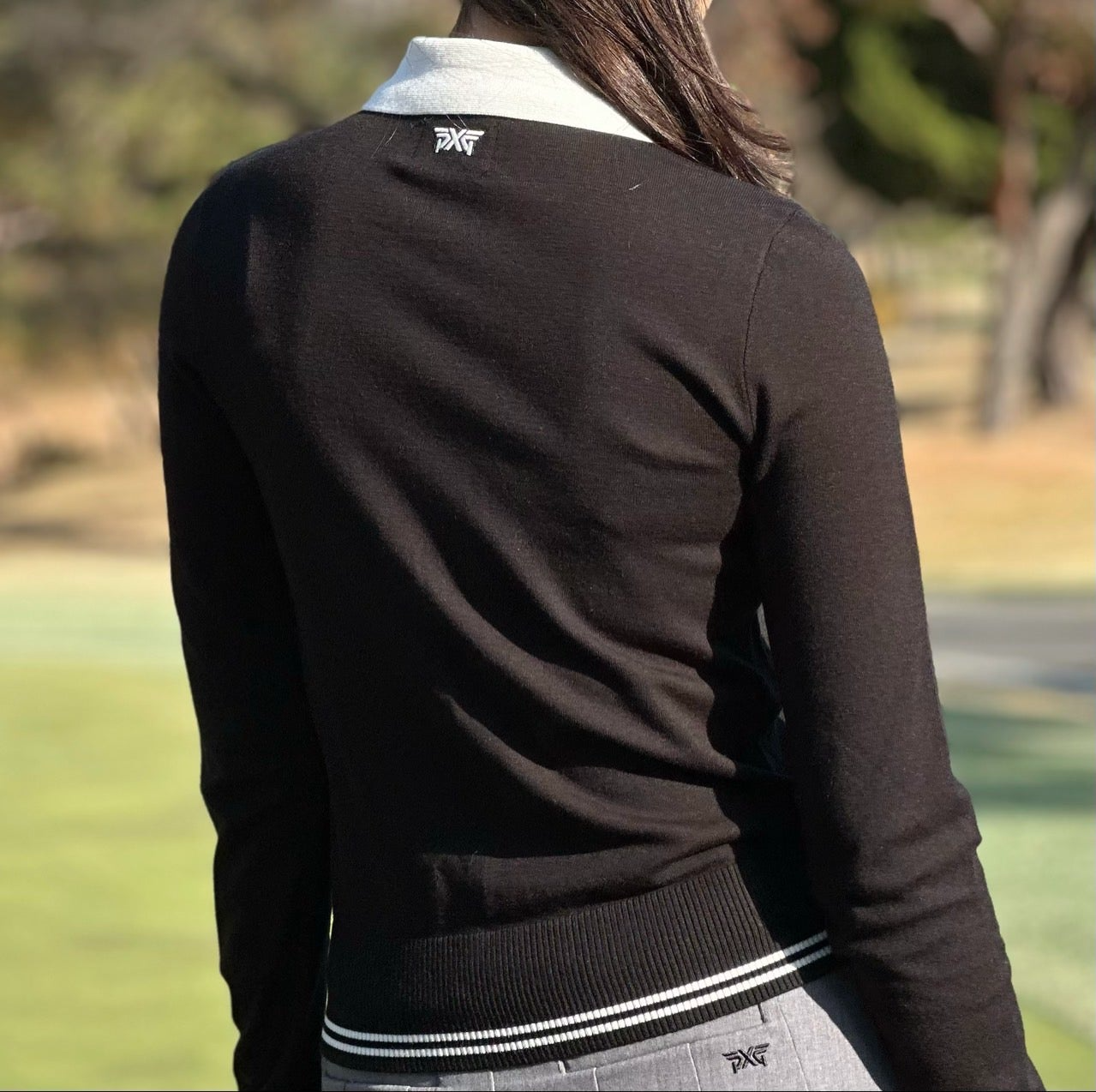 PXG-상의-국내배송 우먼 칼라 포인트 스웨터 (WOMEN)