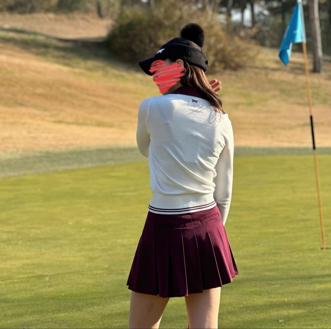 PXG-상의-국내배송 우먼 칼라 포인트 스웨터 (WOMEN)