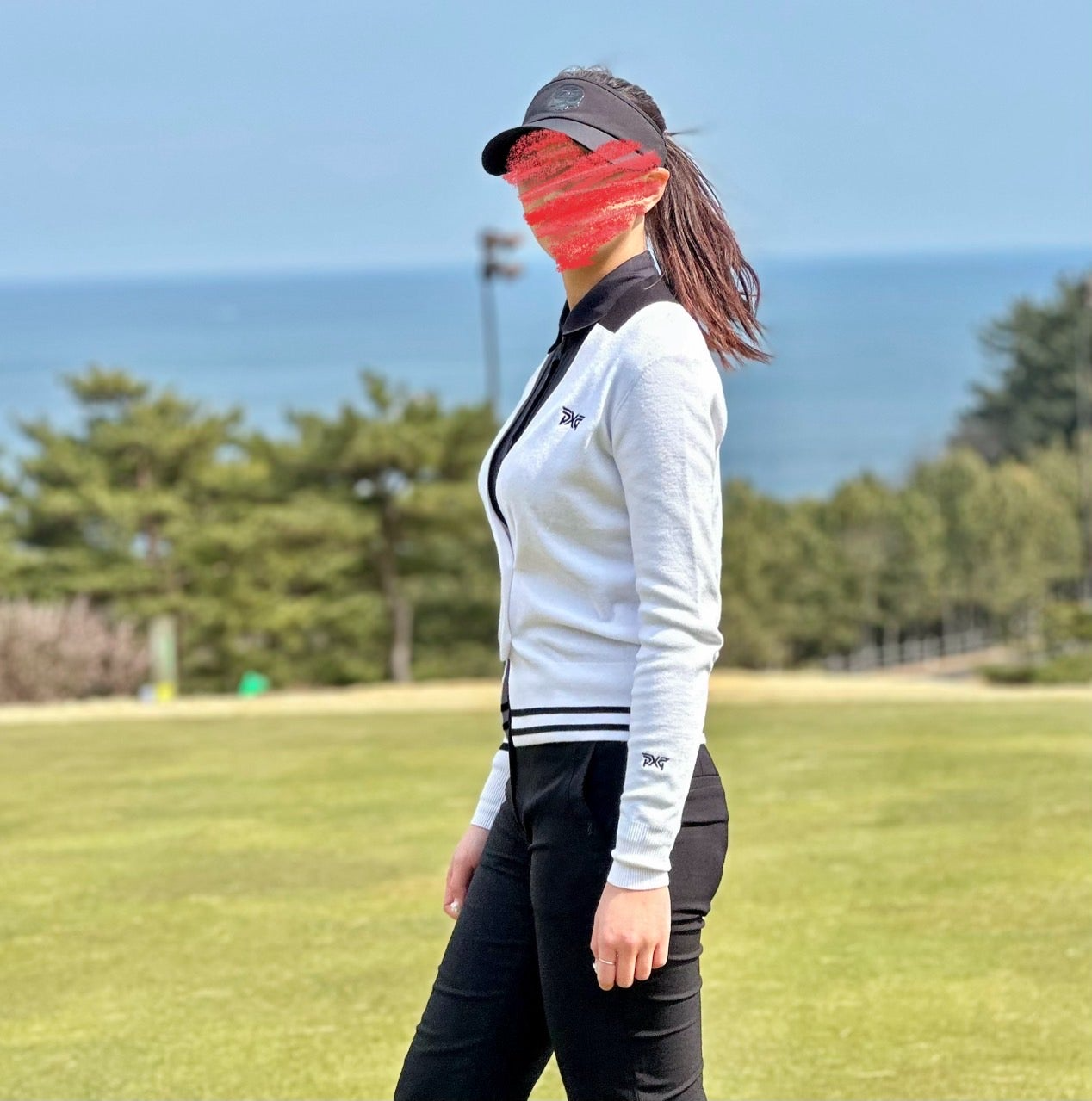 PXG-상의-국내배송 우먼 컬러 트임 니트 가디건 (WOMEN)