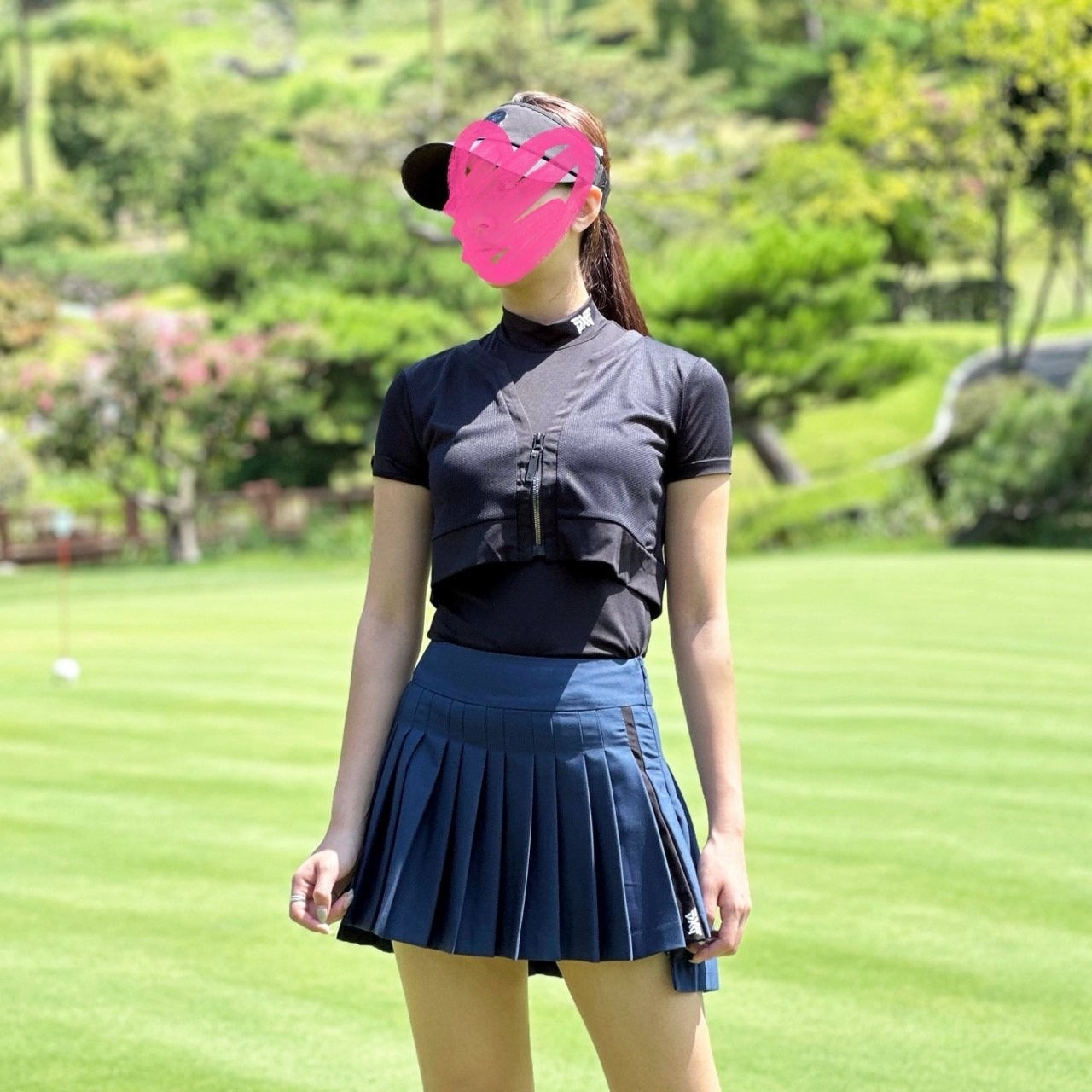 PXG-상의-국내배송 우먼 2-IN-1 하이넥 슬리브리스 (WOMEN)