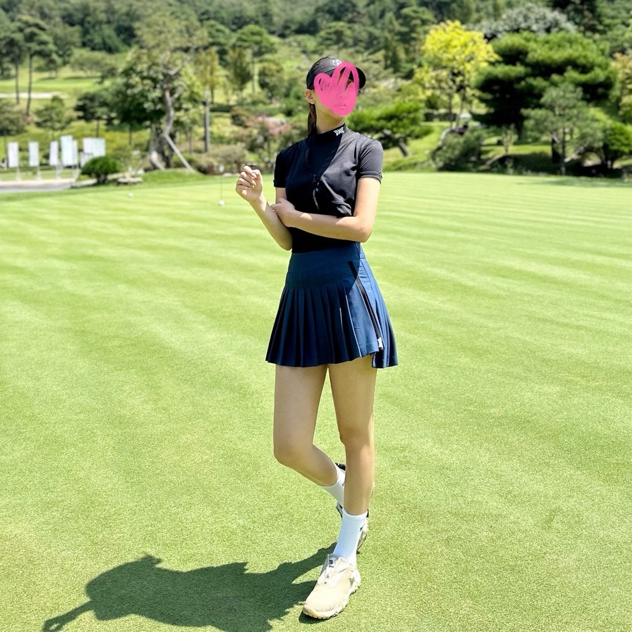 PXG-상의-국내배송 우먼 2-IN-1 하이넥 슬리브리스 (WOMEN)