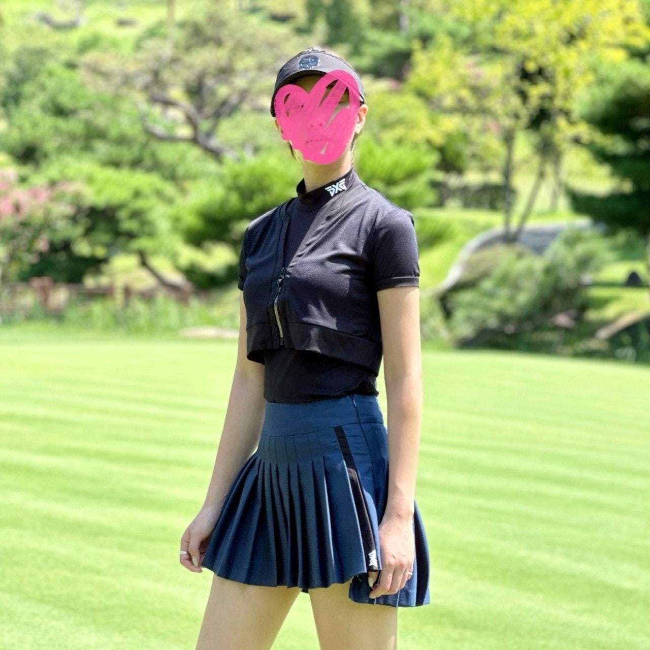 PXG-상의-국내배송 우먼 2-IN-1 하이넥 슬리브리스 (WOMEN)
