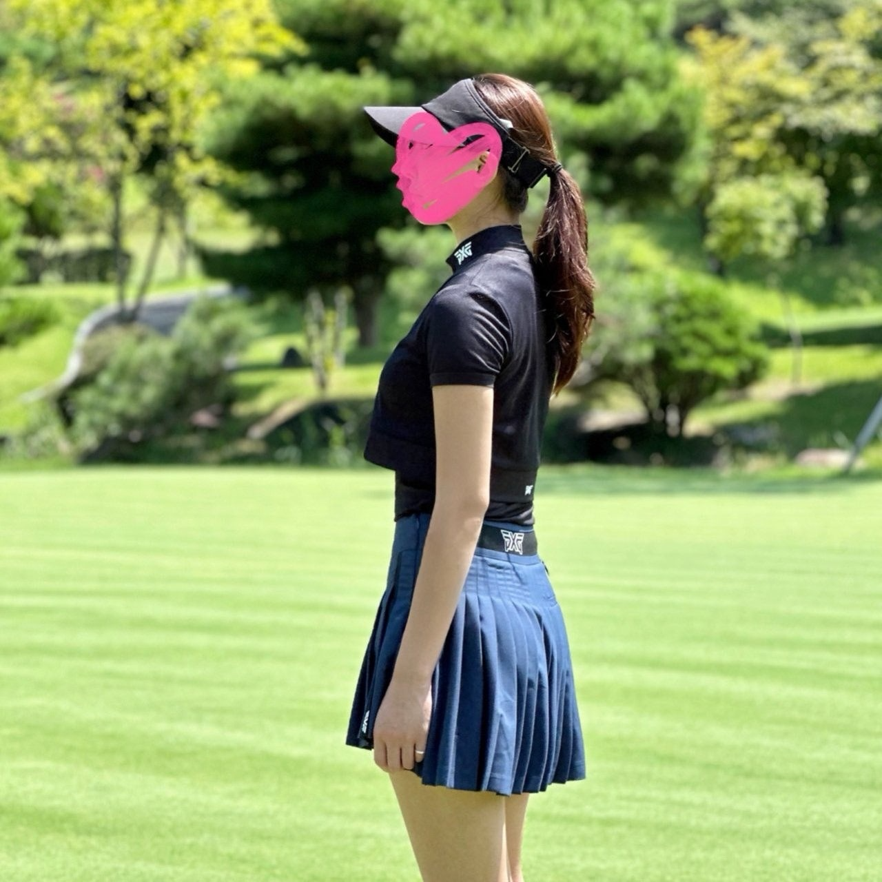 PXG-상의-국내배송 우먼 2-IN-1 하이넥 슬리브리스 (WOMEN)