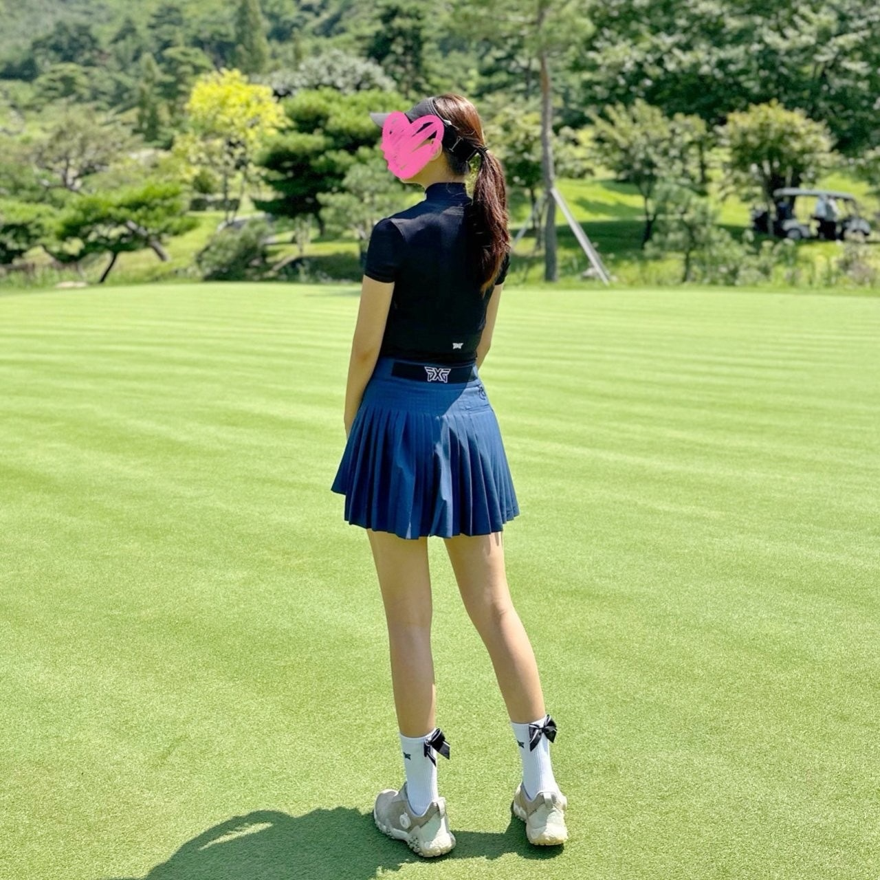 PXG-상의-국내배송 우먼 2-IN-1 하이넥 슬리브리스 (WOMEN)