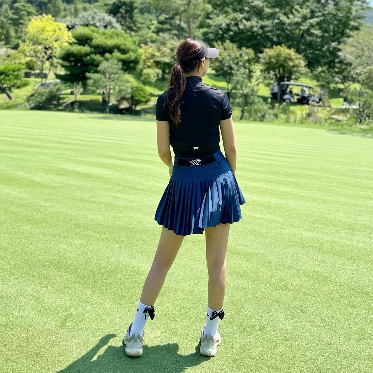 PXG-상의-국내배송 우먼 2-IN-1 하이넥 슬리브리스 (WOMEN)