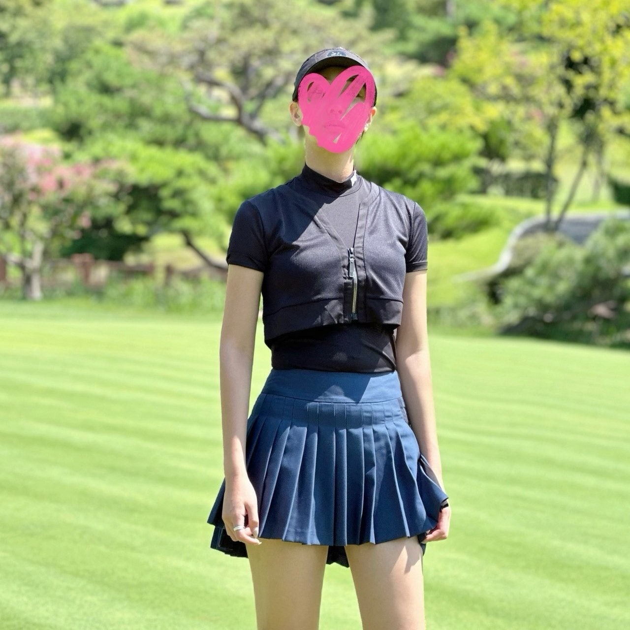 PXG-상의-국내배송 우먼 2-IN-1 하이넥 슬리브리스 (WOMEN)