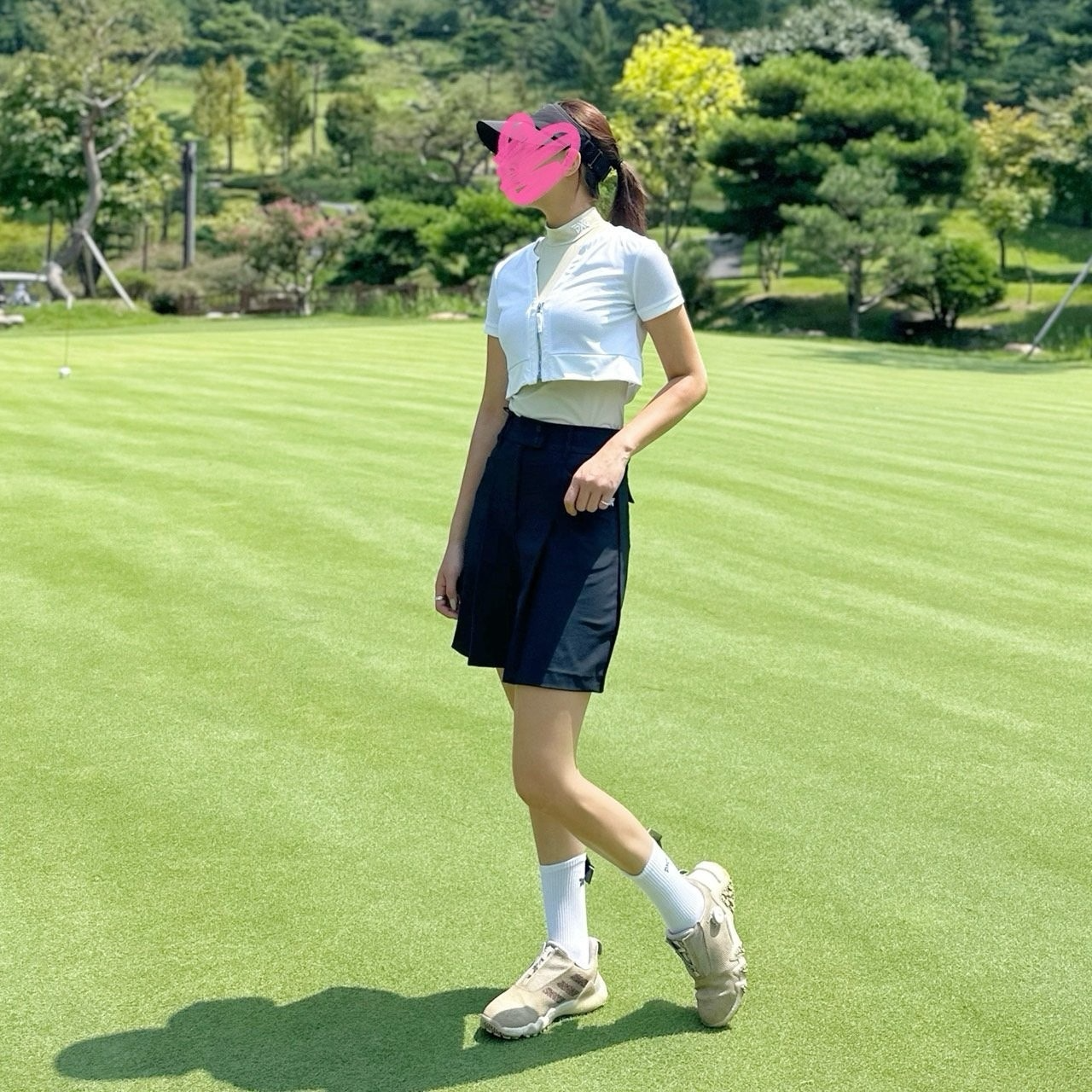 PXG-상의-국내배송 우먼 2-IN-1 하이넥 슬리브리스 (WOMEN)