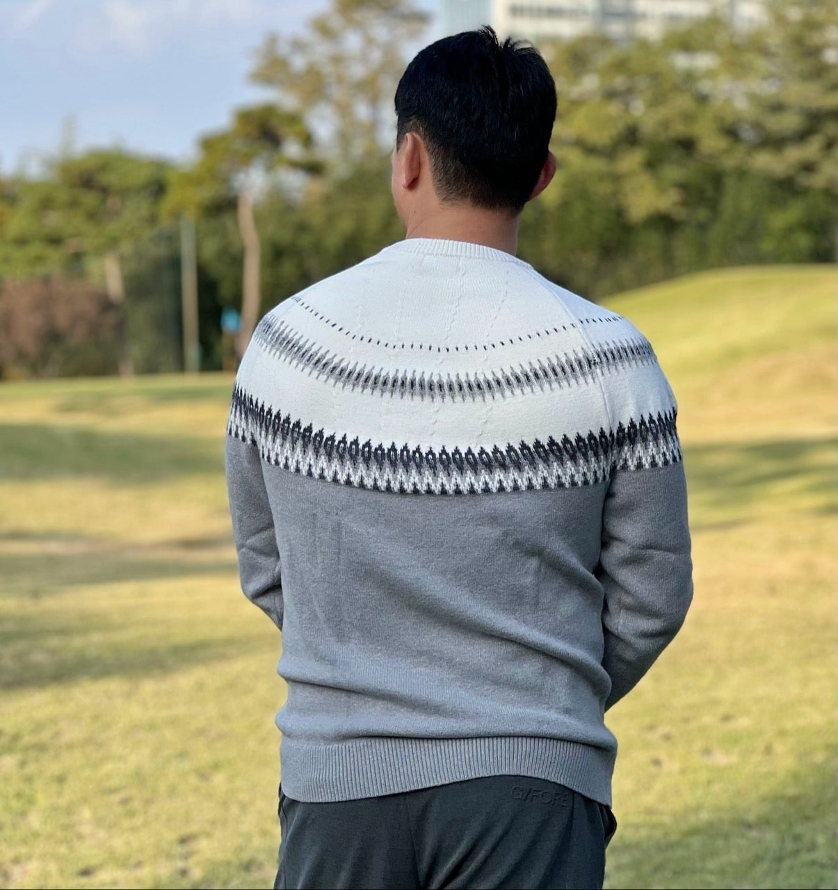 지포어-상의-국내배송 울 캐시미어 크루넥 스웨터 (MAN)