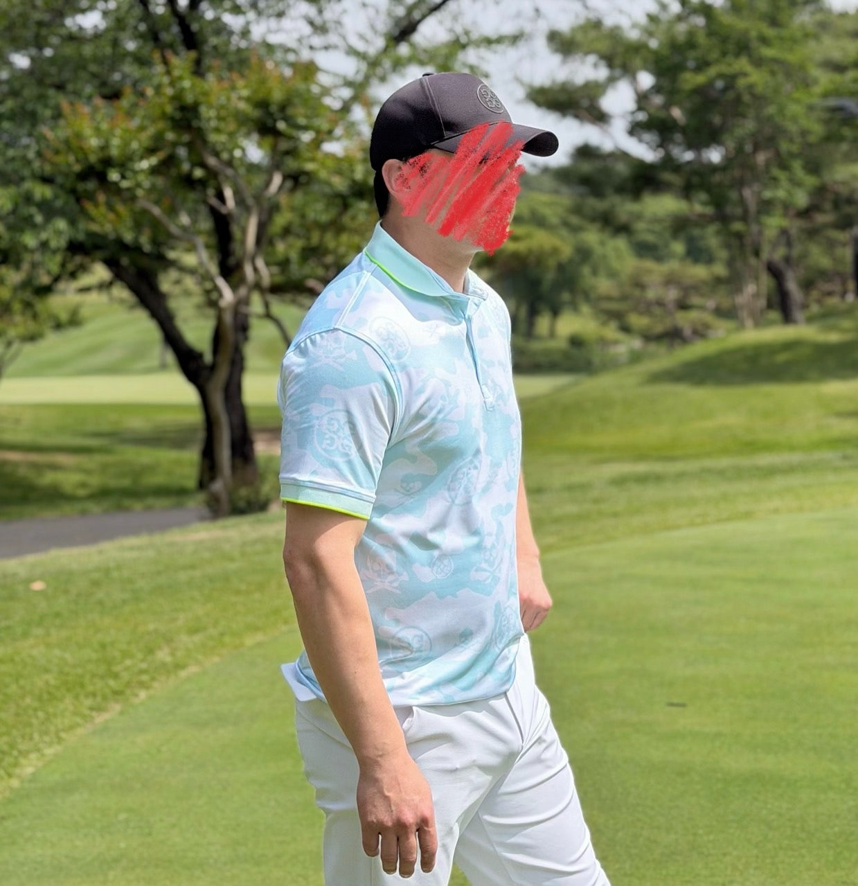 지포어-상의-국내배송 카모 테크 저지 숏슬리브 폴로 (MEN)