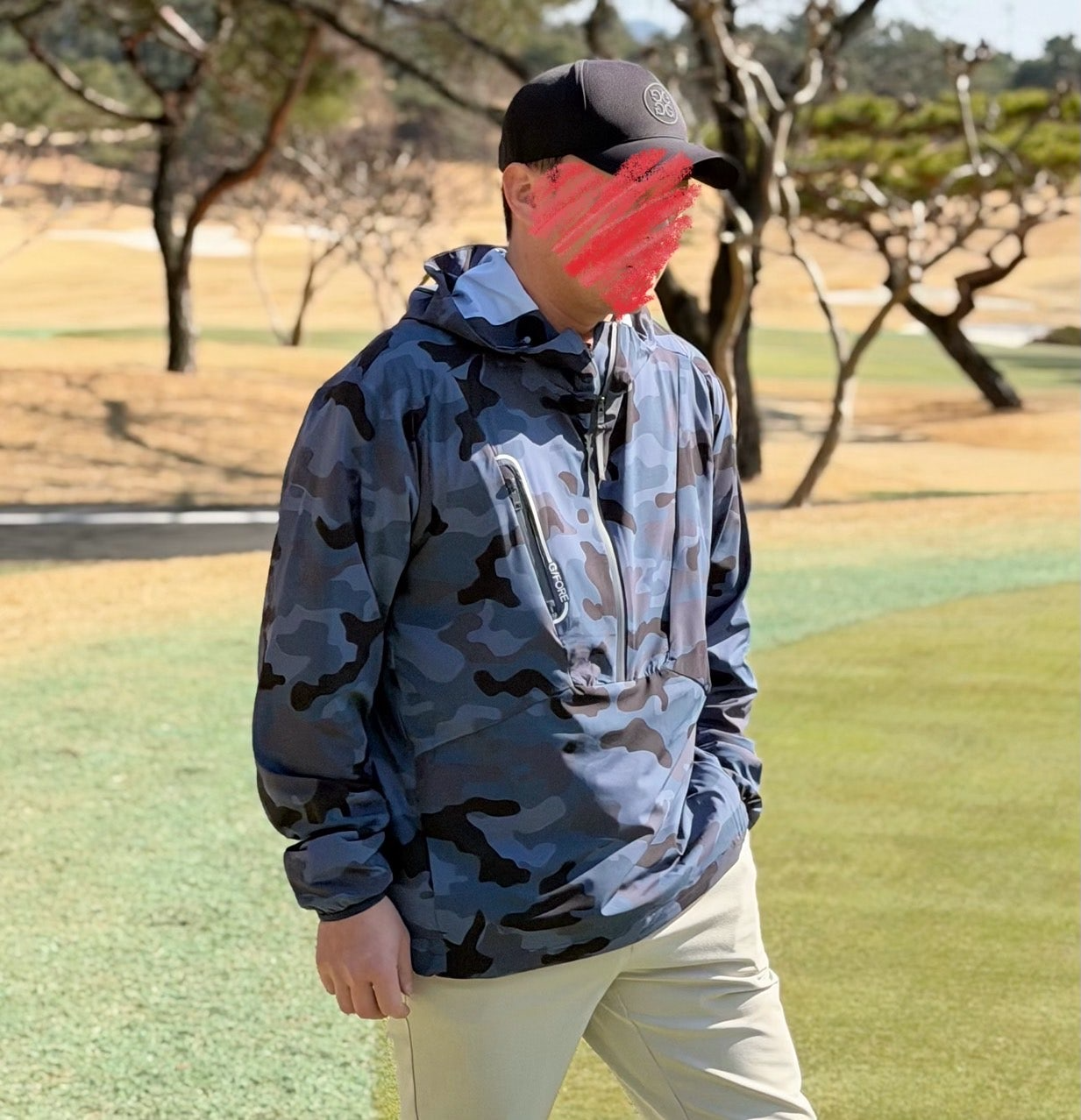 지포어-상의-국내배송 카모 테크 후디 풀오버 아노락 (MAN)