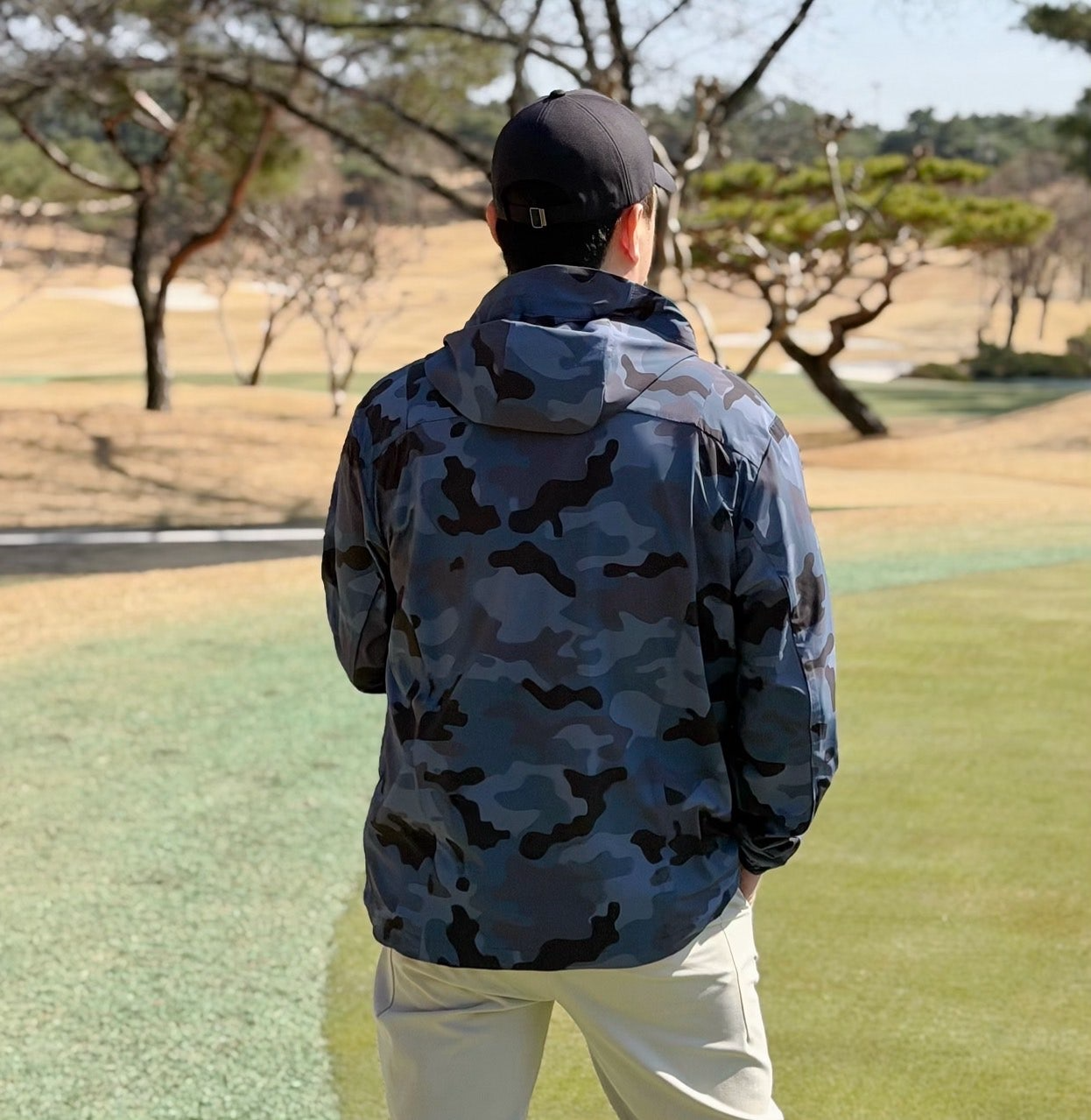 지포어-상의-국내배송 카모 테크 후디 풀오버 아노락 (MAN)