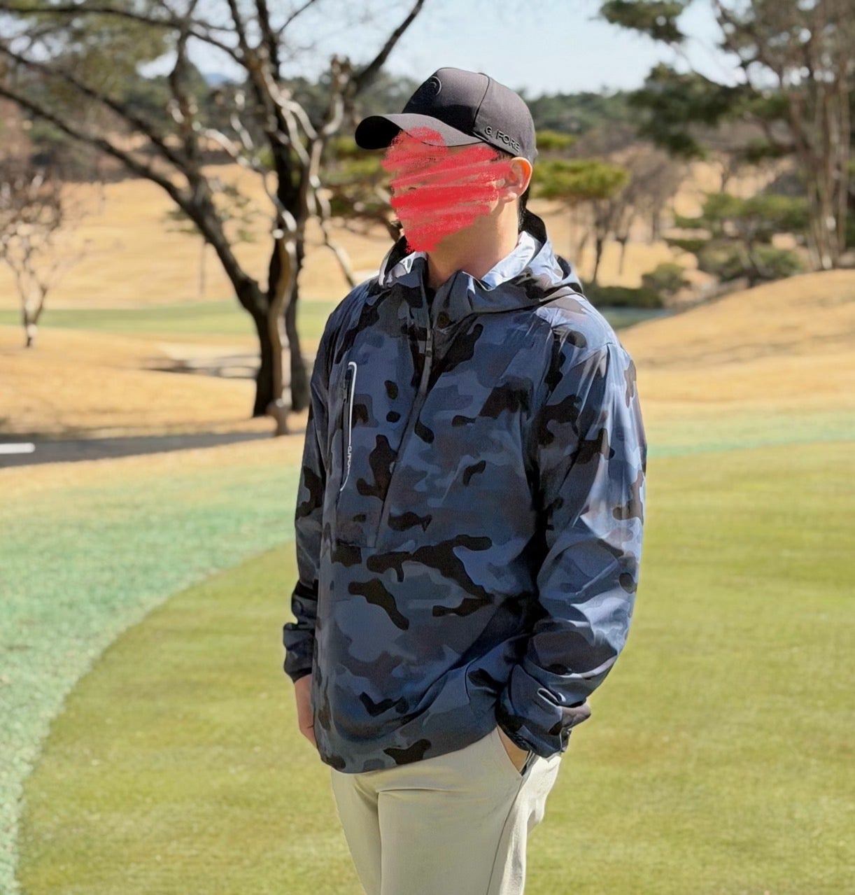 지포어-상의-국내배송 카모 테크 후디 풀오버 아노락 (MAN)