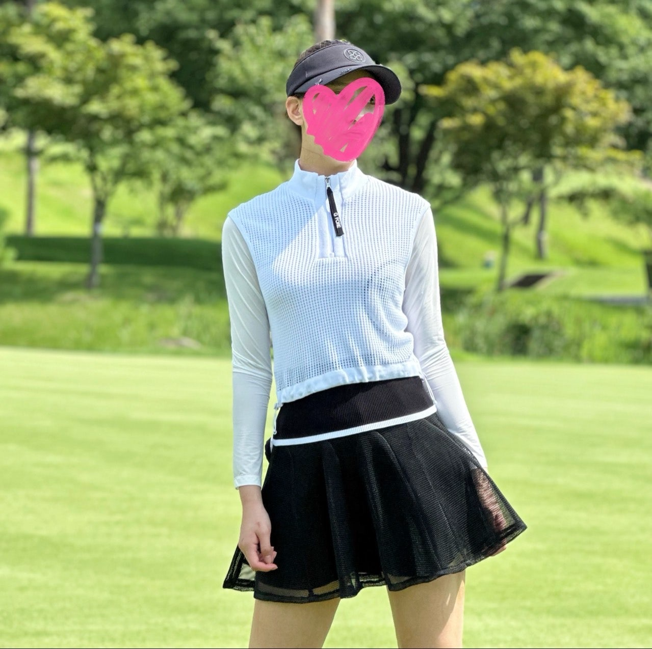 지포어-상의-국내배송 쿨 터치 하이브리드 하프집 스웨터 (WOMEN)