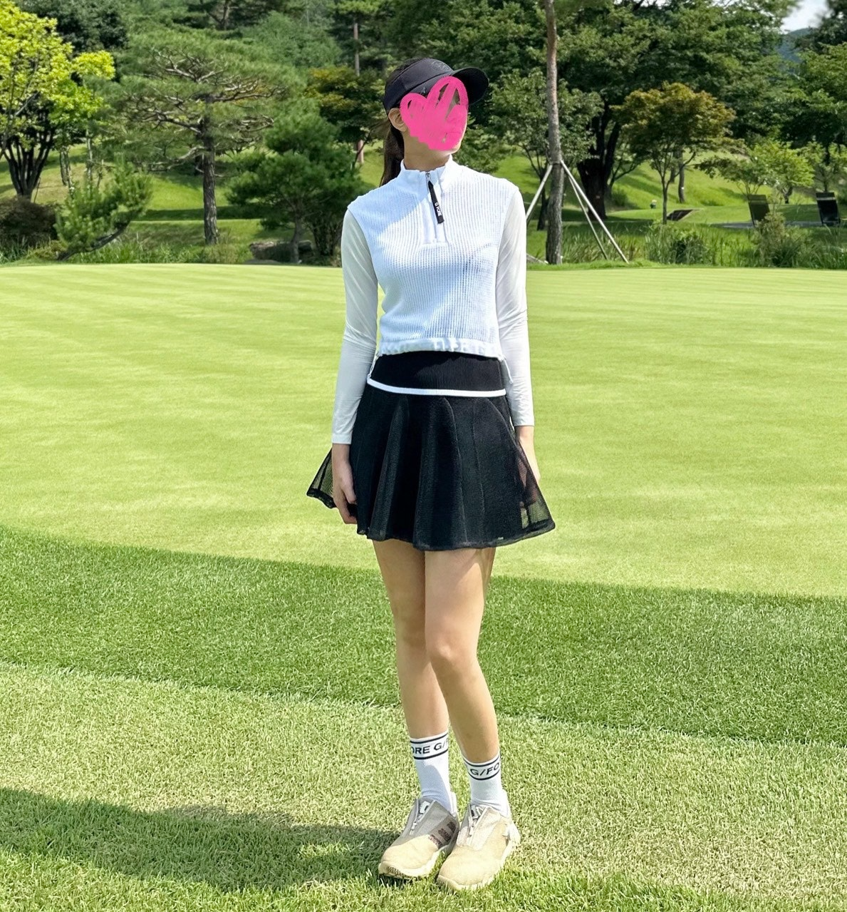 지포어-상의-국내배송 쿨 터치 하이브리드 하프집 스웨터 (WOMEN)