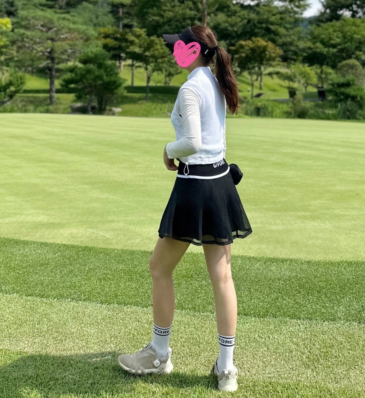 지포어-상의-국내배송 쿨 터치 하이브리드 하프집 스웨터 (WOMEN)