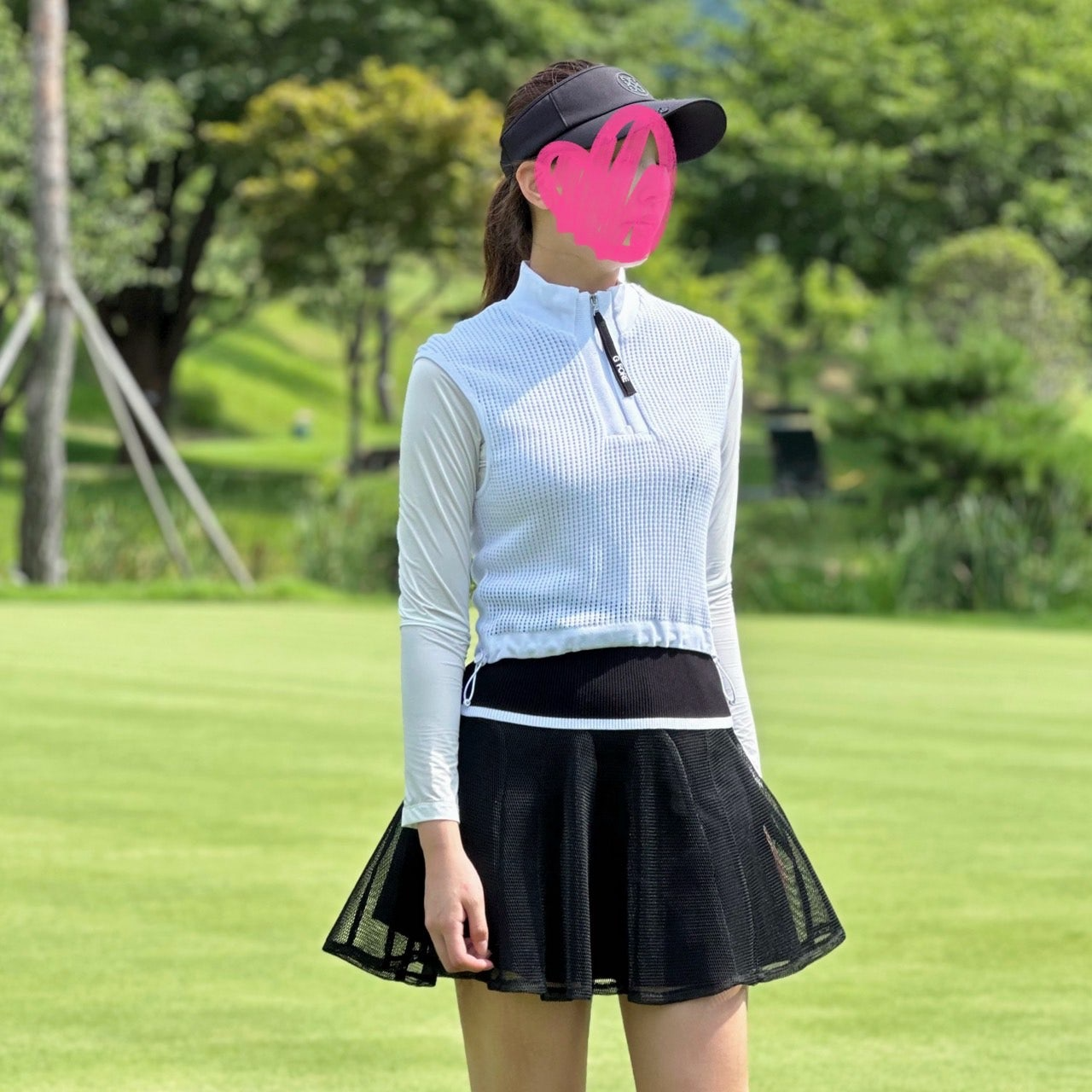 지포어-상의-국내배송 쿨 터치 하이브리드 하프집 스웨터 (WOMEN)