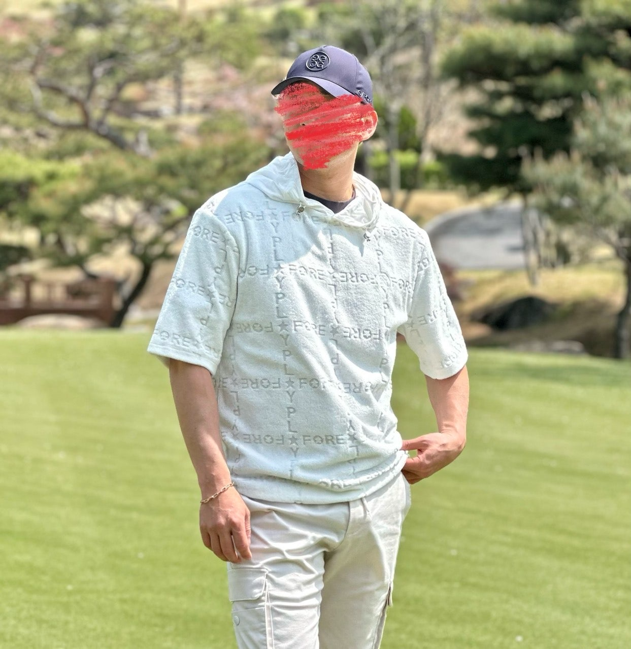 지포어-상의-국내배송 테리 자카드 후디 (MAN)