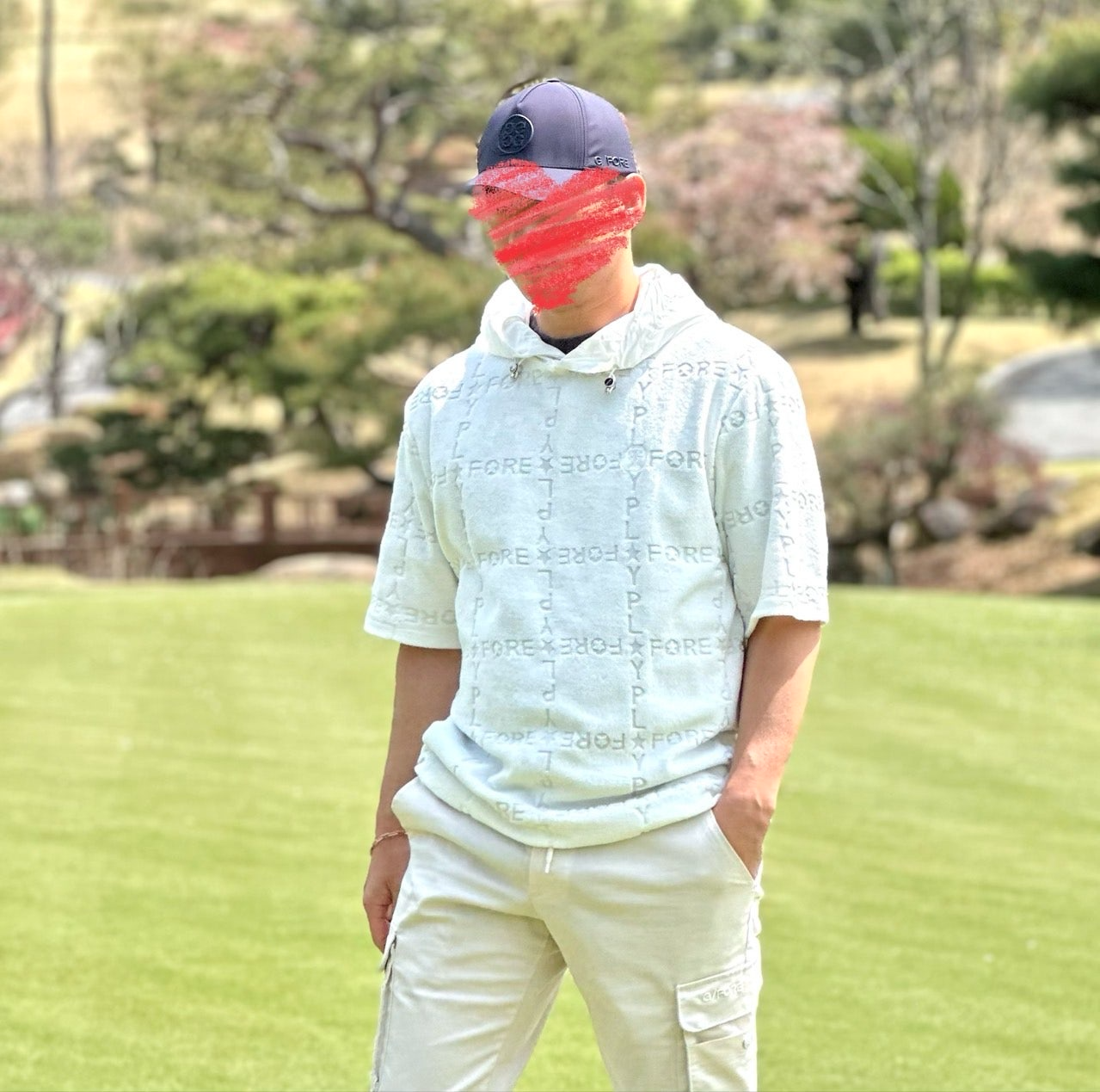지포어-상의-국내배송 테리 자카드 후디 (MAN)