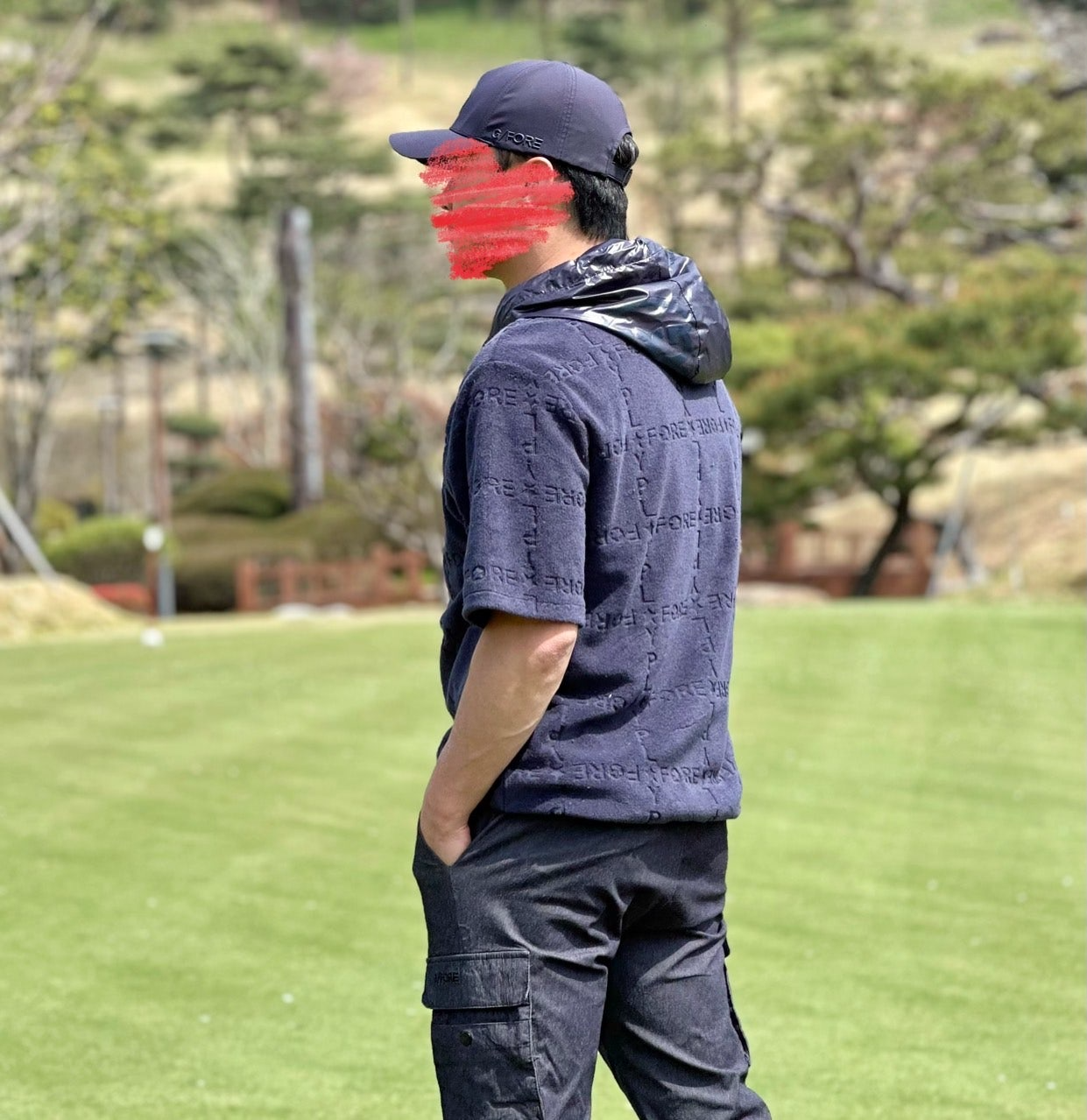 지포어-상의-국내배송 테리 자카드 후디 (MAN)