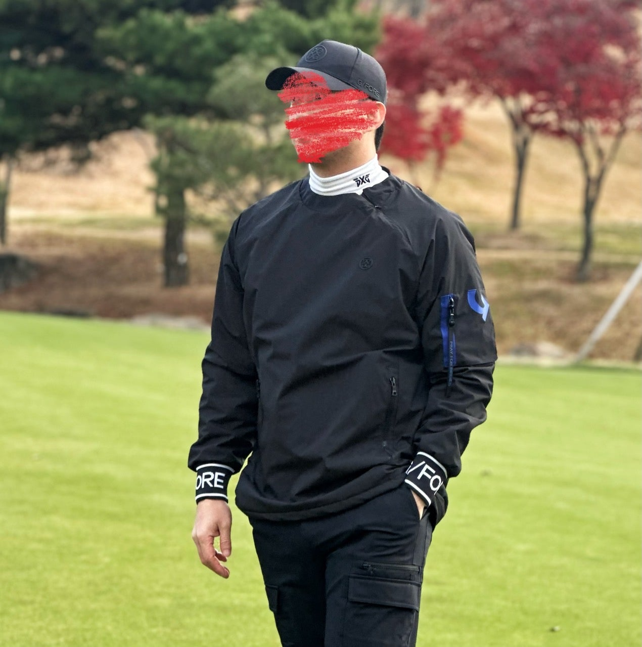 지포어-상의-국내배송 테크 우븐 이중기모 아노락 (MAN)
