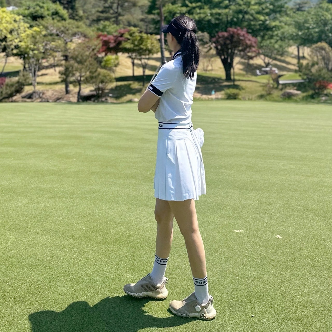 지포어-상의-국내배송 테크 피케 폴로 티셔츠 (WOMEN)