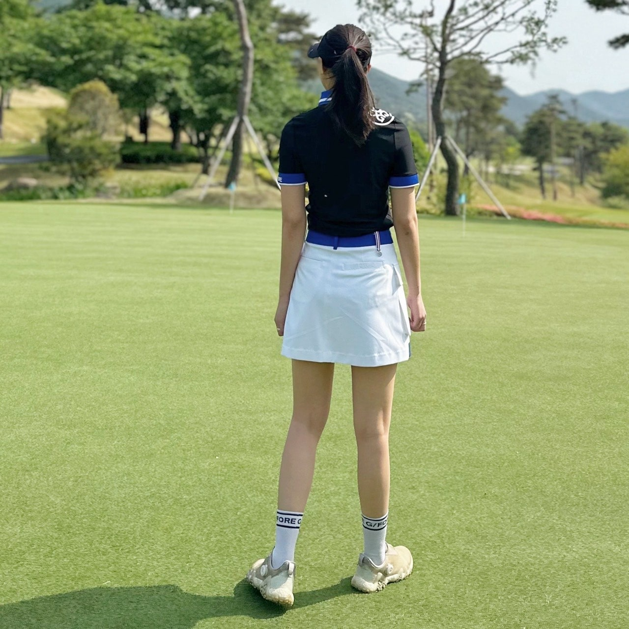 지포어-상의-국내배송 테크 피케 폴로 티셔츠 (WOMEN)