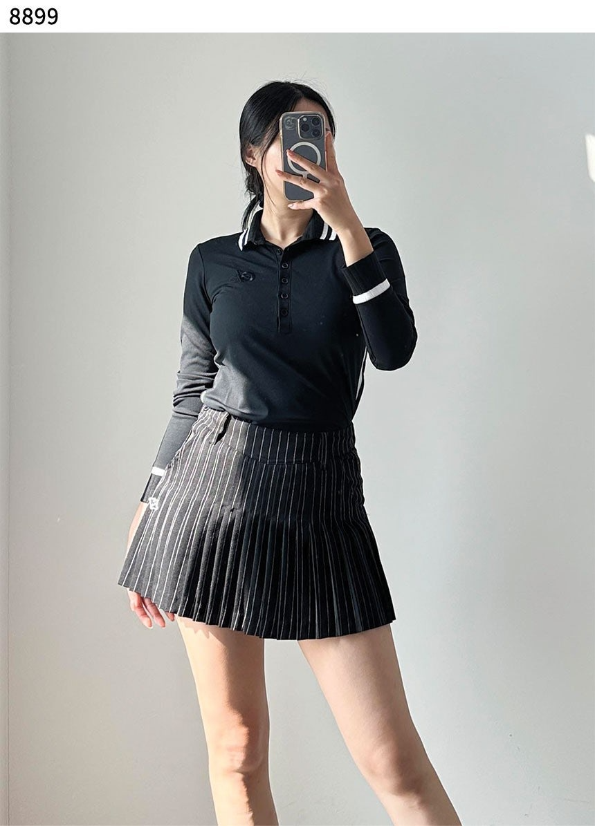 지포어-상의-국내배송 투톤 컬러 테크 폴로 카라 티셔츠