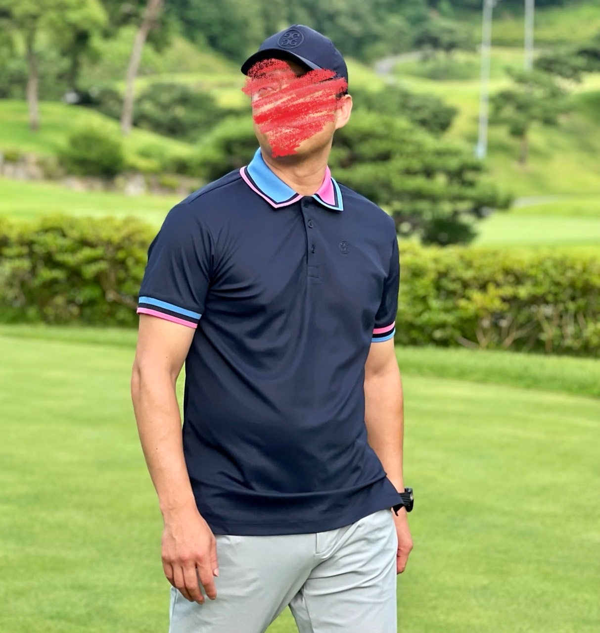 지포어-상의-국내배송 투톤 테크 제시 폴로 티셔츠