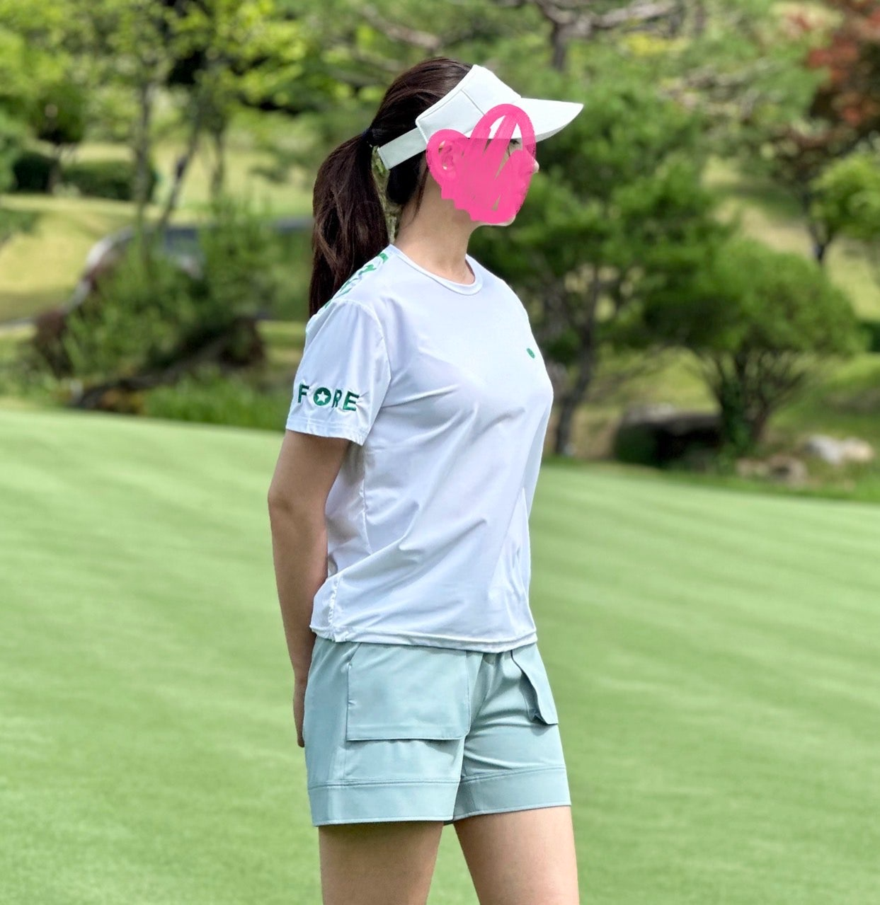 지포어-상의-국내배송 하이브리드 티셔츠 (WOMEN)