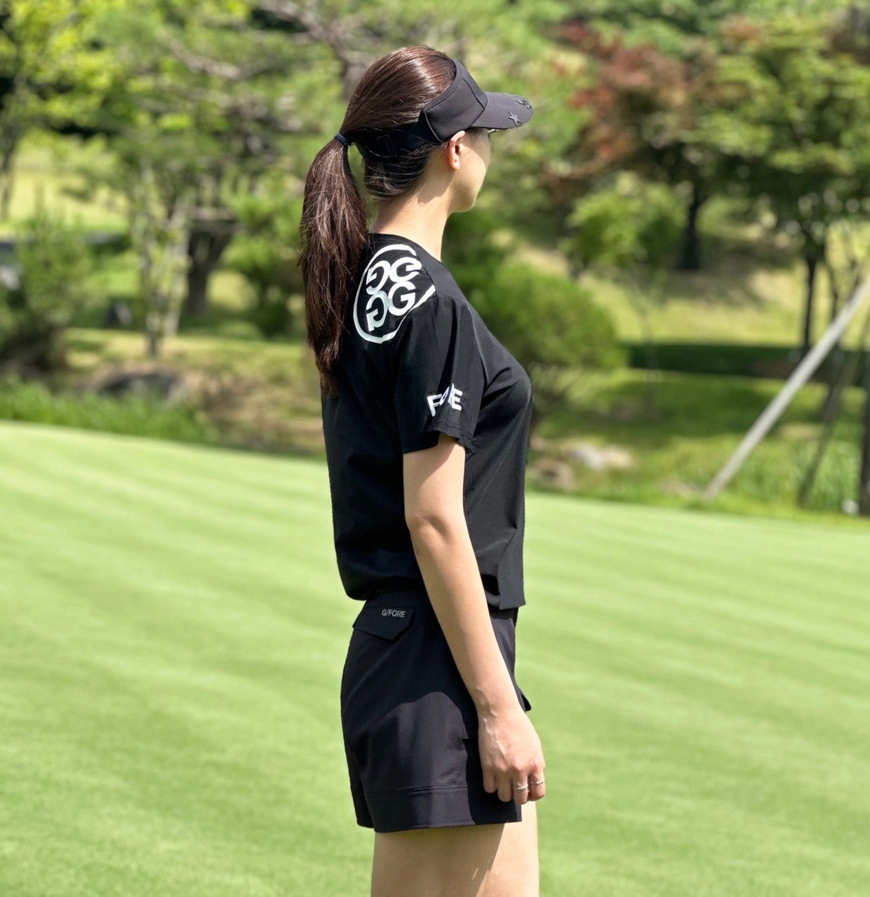 지포어-상의-국내배송 하이브리드 티셔츠 (WOMEN)