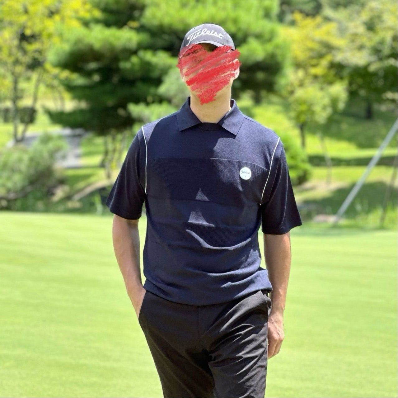 타이틀리스트-상의-국내배송 하이브리드 폴로 스웨터 (MAN)