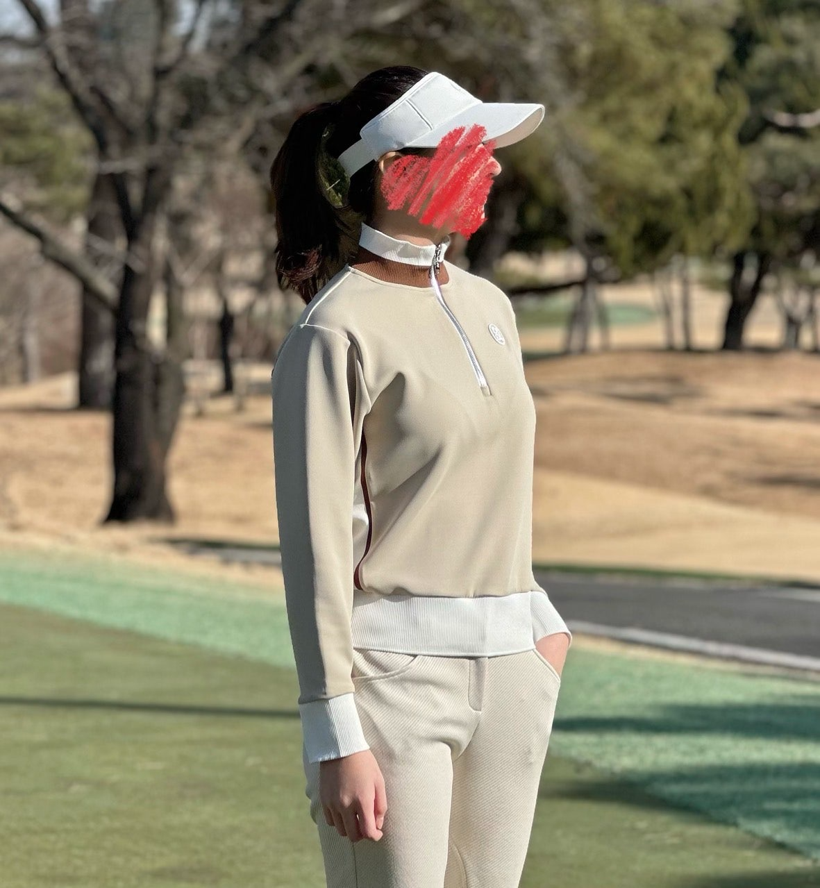 지포어-상의-국내배송 하프집 저지 미들러 (WOMEN)