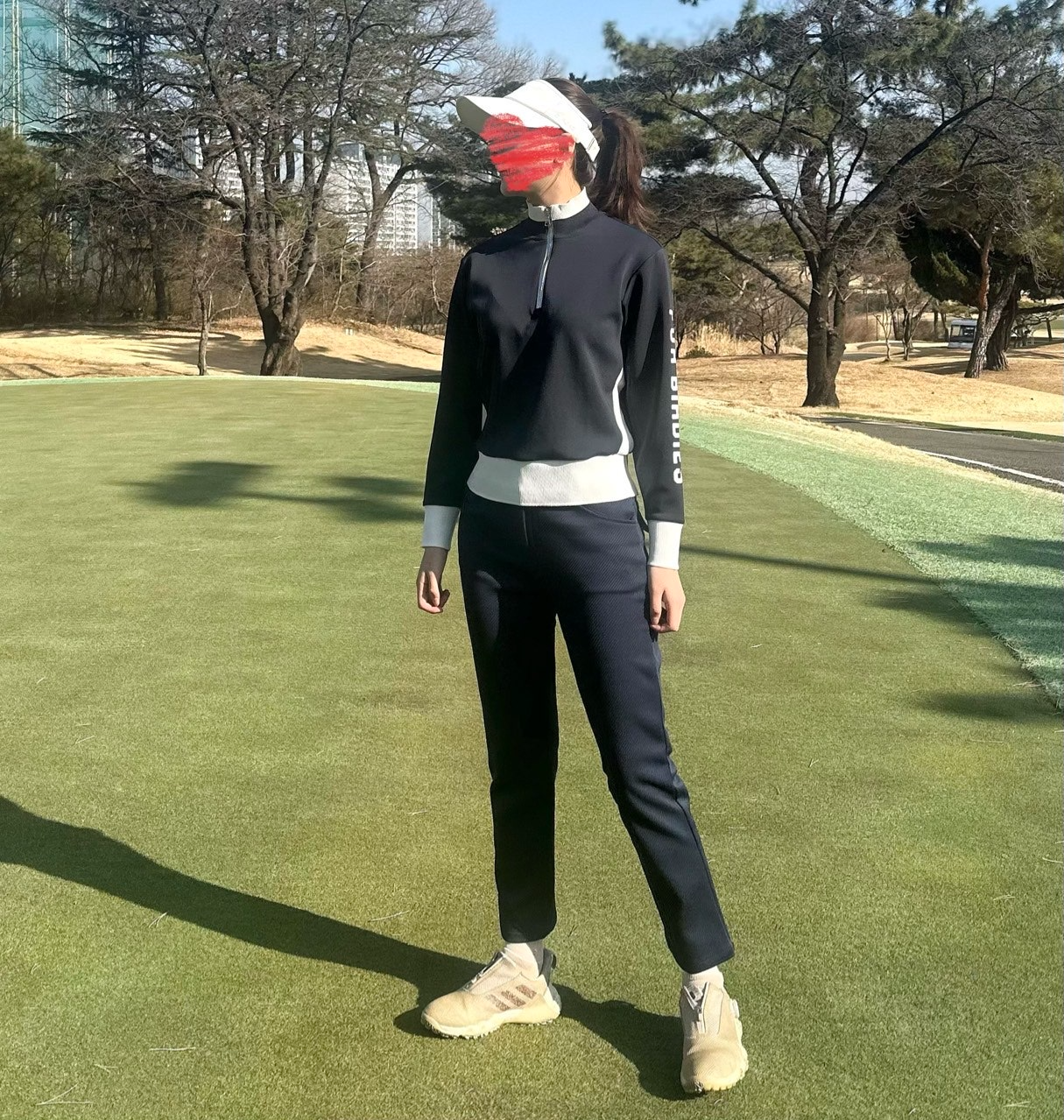 지포어-상의-국내배송 하프집 저지 미들러 (WOMEN)