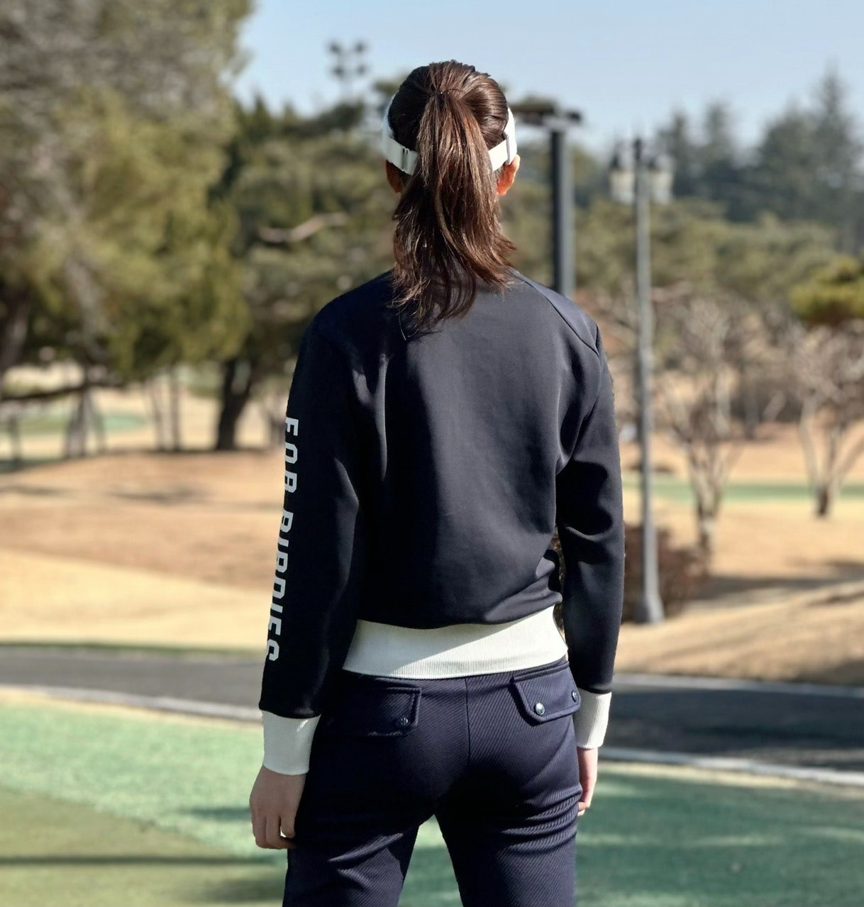 지포어-상의-국내배송 하프집 저지 미들러 (WOMEN)