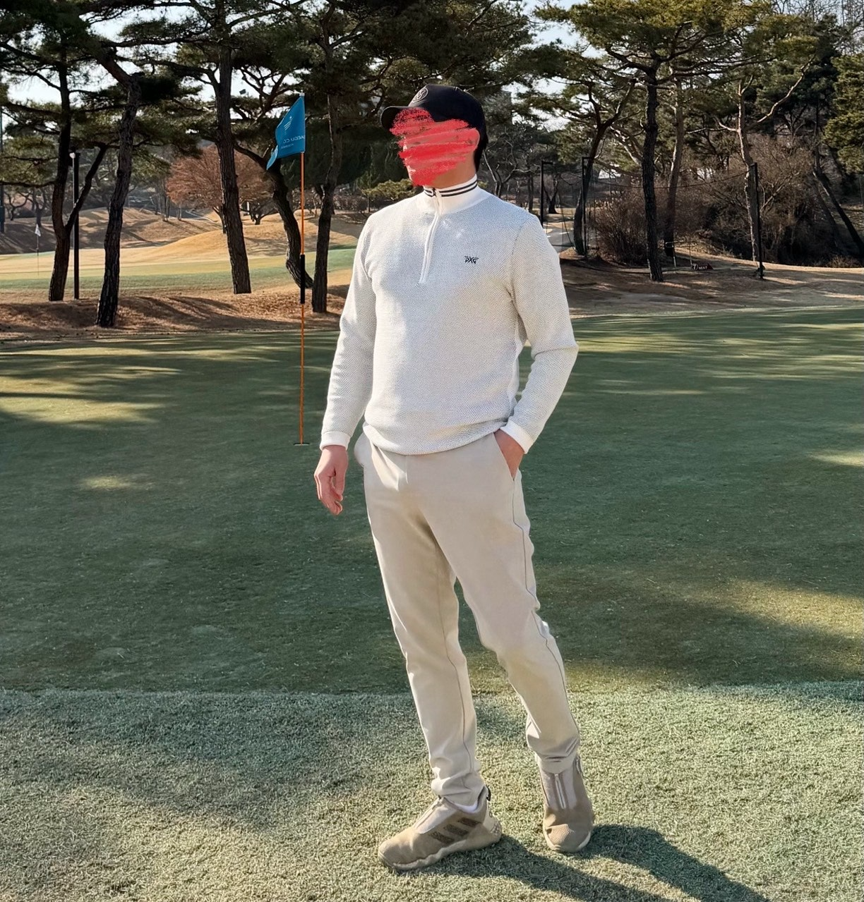 PXG-상의-국내배송 하프 집업 윈드프루프 스웨터 (MEN)