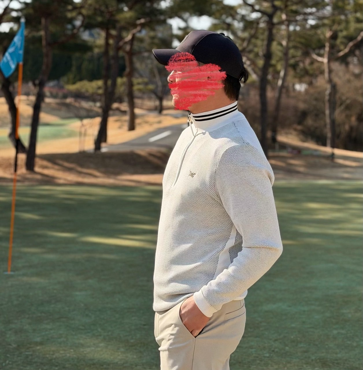 PXG-상의-국내배송 하프 집업 윈드프루프 스웨터 (MEN)