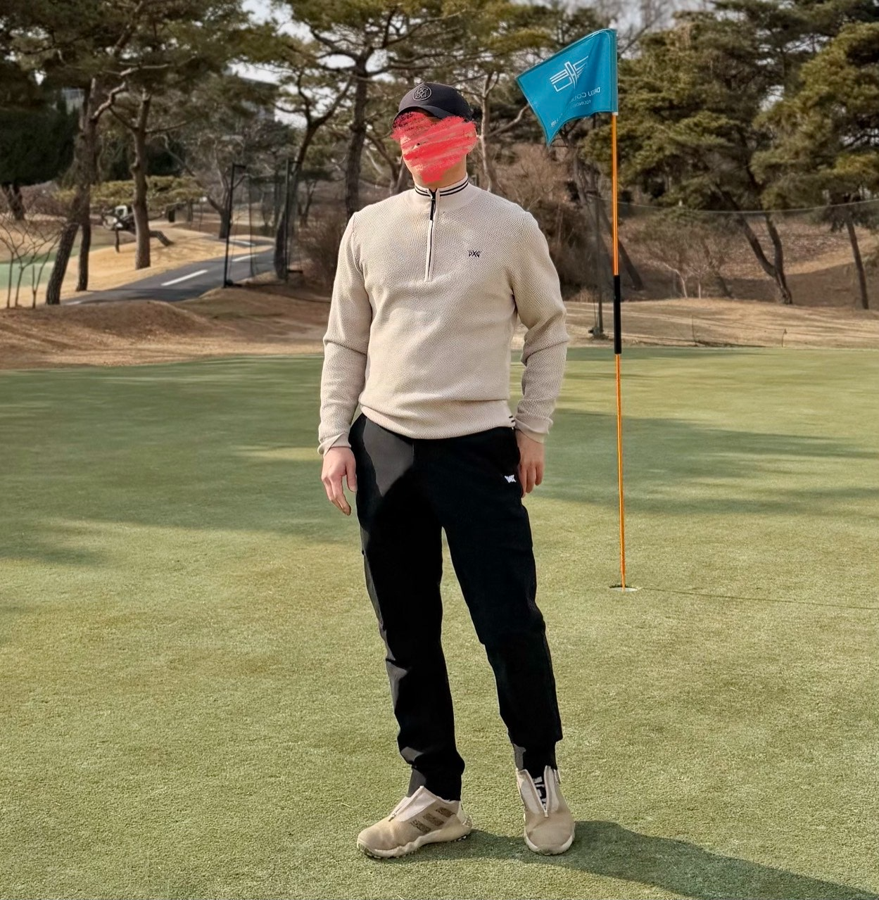 PXG-상의-국내배송 하프 집업 윈드프루프 스웨터 (MEN)