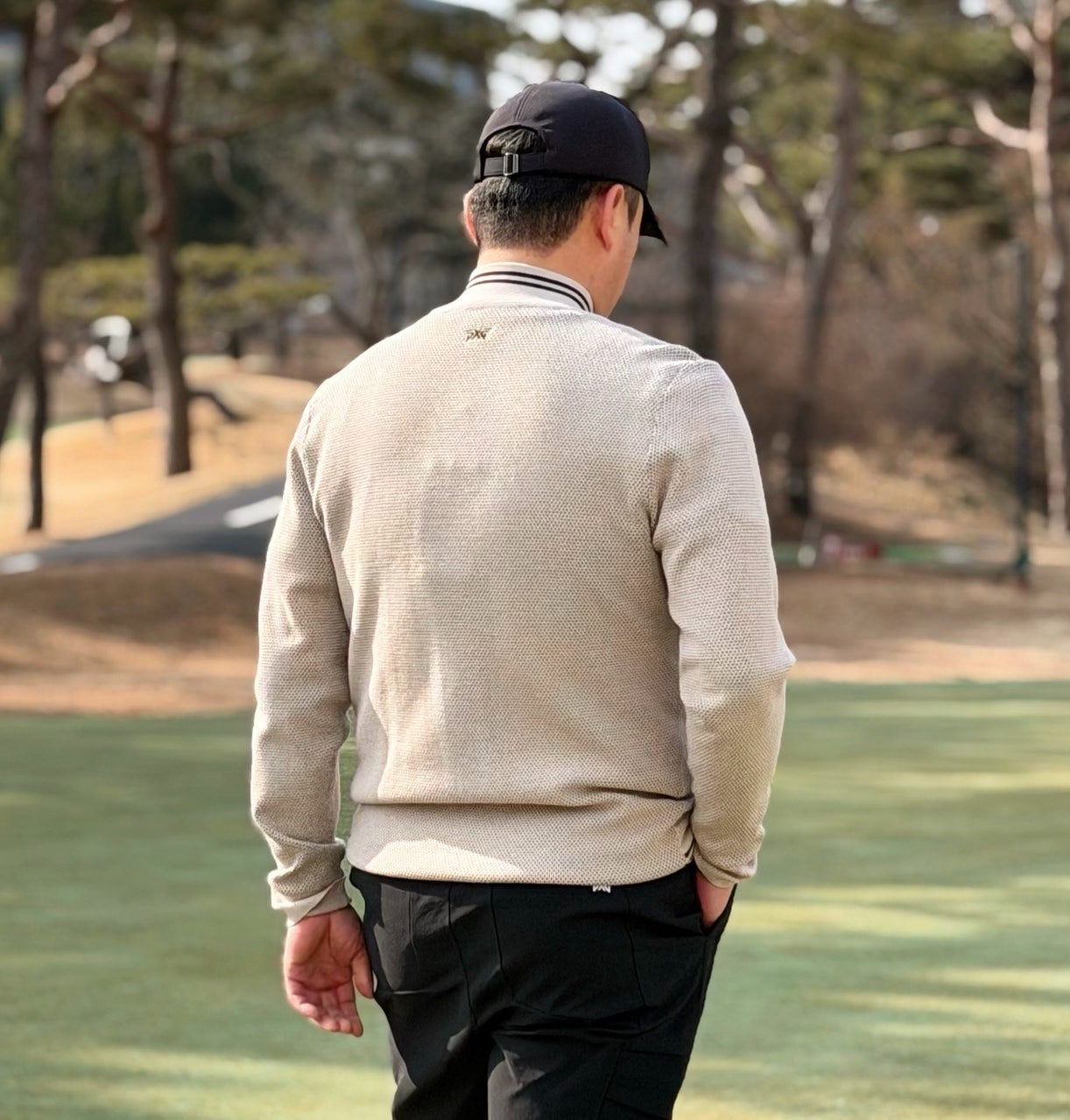 PXG-상의-국내배송 하프 집업 윈드프루프 스웨터 (MEN)