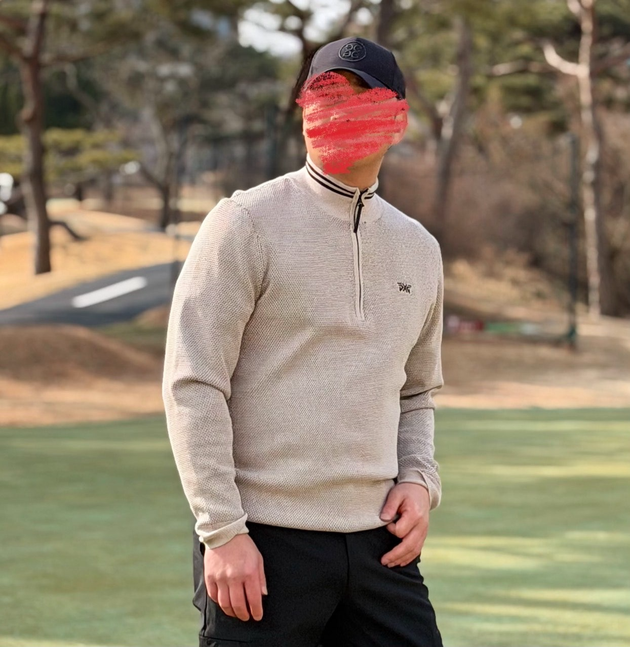 PXG-상의-국내배송 하프 집업 윈드프루프 스웨터 (MEN)