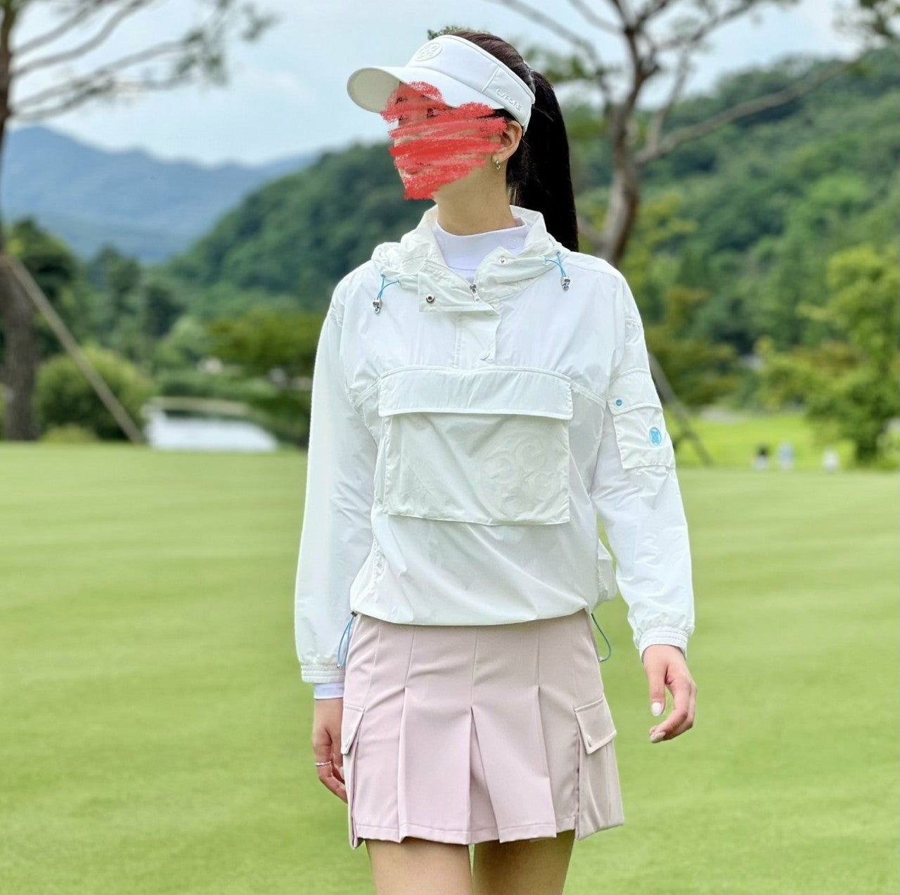 지포어-상의-국내배송 후드 아노락 (WOMEN)