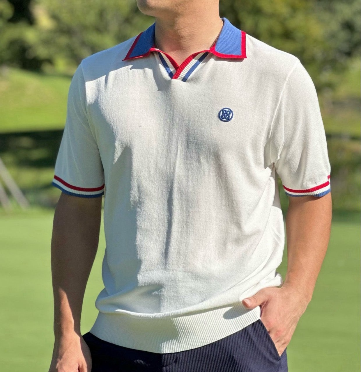 지포어-상의-국내배송 AIR G/FORE 테리 폴로 티셔츠 (MEN)